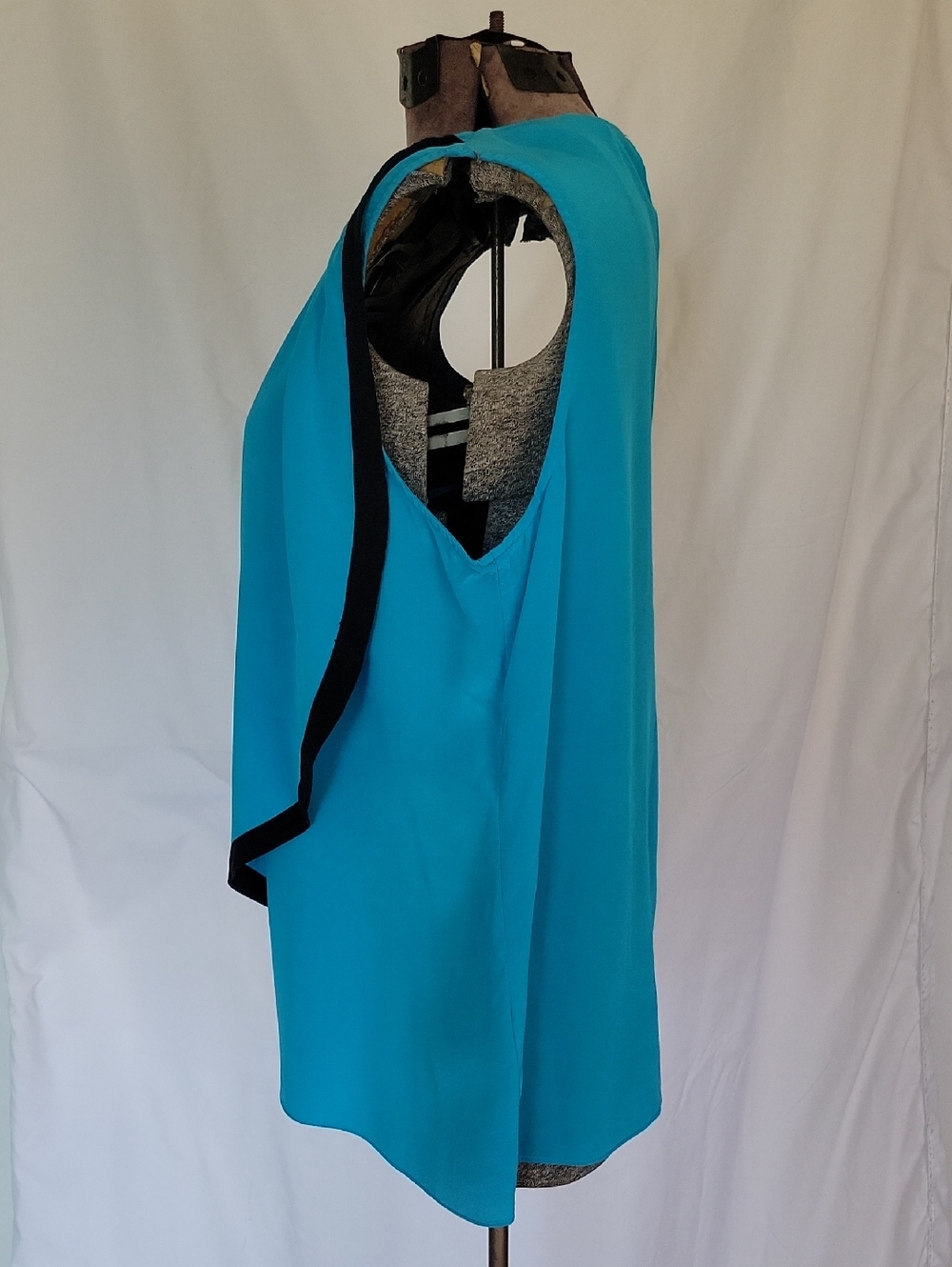 LAUREN Ralph Lauren Silk Top, 16, Blue/Black - Picture 4 of 10